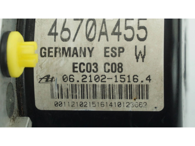 Блок АБС 4670A455, 06210215164 Mitsubishi Outlander 2007 - 2012 года