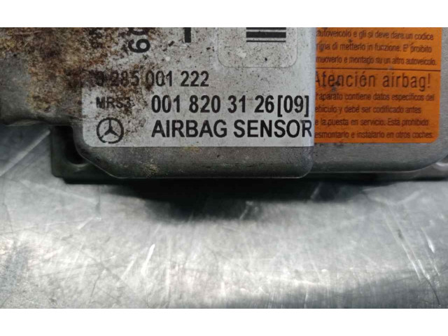 Блок подушек безопасности 0018203126, 0285001222 Mercedes-Benz A W168