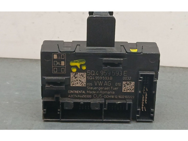 Блок управления климат-контролем 5q4959593e, 5q4959593b   Skoda Superb B8 (3V)