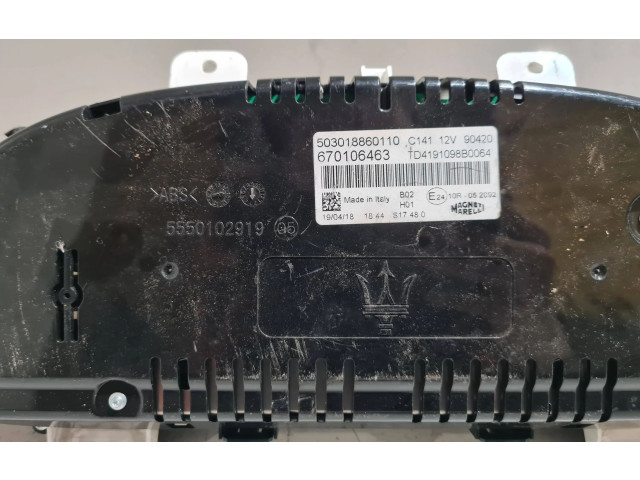 Přístrojová deska Maserati Levante 2019 5550102919, 670106463