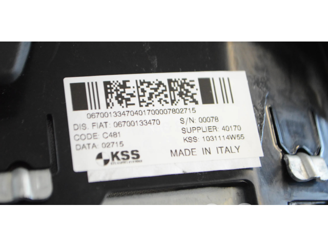 Подушка безопасности водителя 1031114W55, 06700133470 Maserati Ghibli