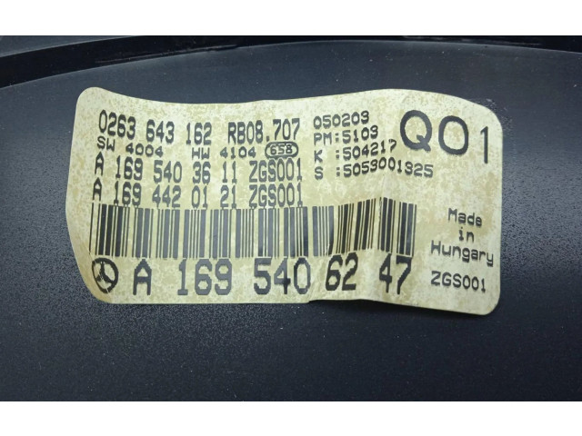 Панель приборов A1695406247, A1695406247   Mercedes-Benz A W169       
