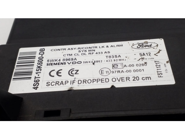 Блок комфорта 4S6T15K600DB, 5WK48969A Ford Fiesta