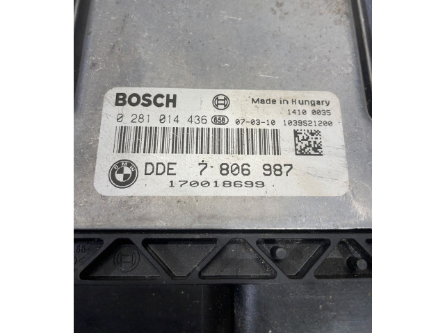 Řídící jednotka 7806987, 0281014436 BMW 5 E60 E61 2009