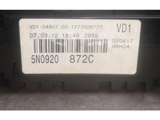 Přístrojová deska Volkswagen Tiguan 2012 5N0920872C