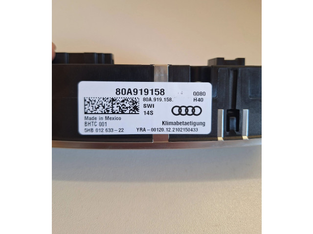Блок управления климат-контролем 80A919158, 5HB01263322 Audi Q5 SQ5