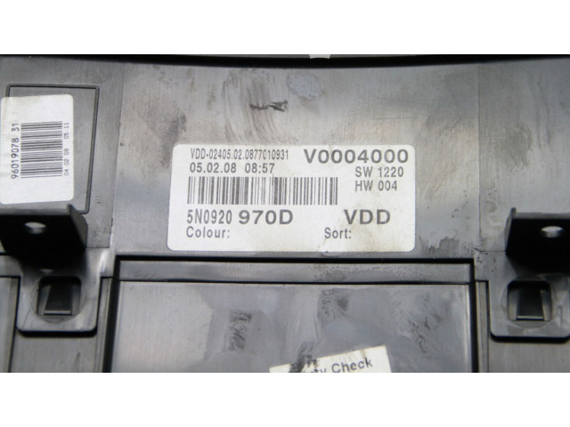 Přístrojová deska Volkswagen Tiguan 2008 5N0920970D