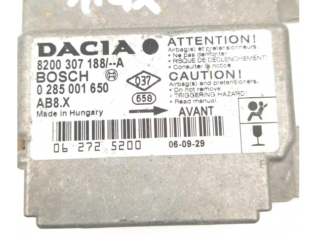 Блок подушек безопасности 8200307188A, 0285001650   Dacia Logan I
