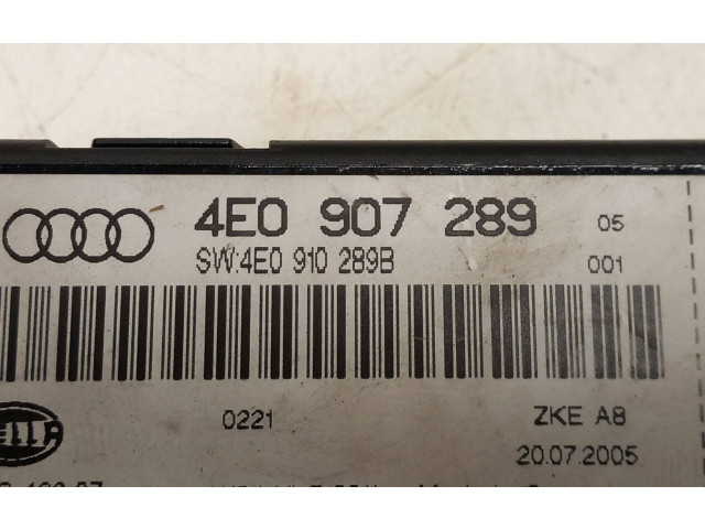 Блок комфорта 4E0907289, 4E0910289B   Audi A8 S8 D3 4E   