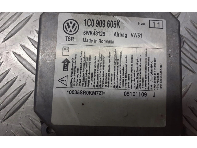 Блок подушек безопасности 1C0909605 Skoda Fabia Mk2 (5J)