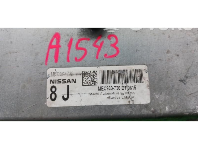 Řídící jednotka MEC930720, MEC930720D10615. Nissan Note (E11) 2007