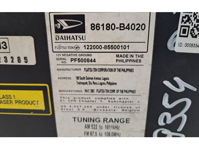 Рулевая рейка  Радио/ проигрыватель CD/DVD / навигация 86180-B4020, 86180-B4020   Daihatsu Terios  -  года