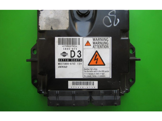 Řídící jednotka 23710EC07A, MB275800-6752 Nissan Navara D40 2006