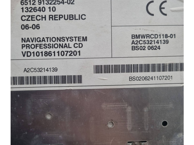 Радио/ проигрыватель CD/DVD / навигация 9132254, 65129132254    BMW X3 E83