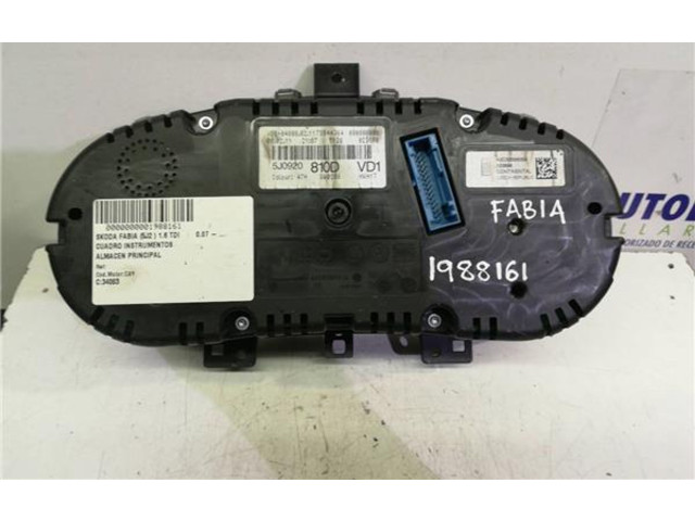 Панель приборов 5J0920810D Skoda Fabia Mk1 (6Y)