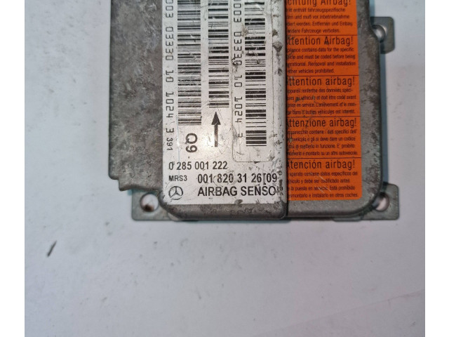 Блок подушек безопасности 0018203126, 0285001222 Mercedes-Benz A W168