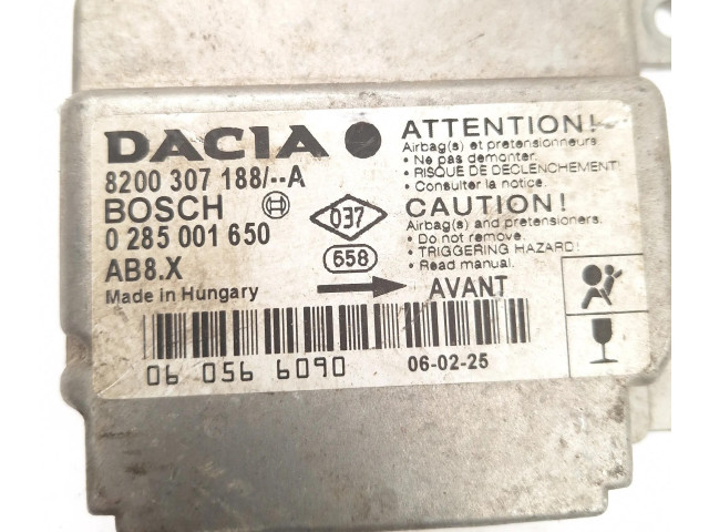 Блок подушек безопасности 8200307188A, 0285001650   Dacia Logan I