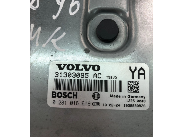 Блок управления двигателем Блок управления 31303095AC, 0281016616 Volvo V70