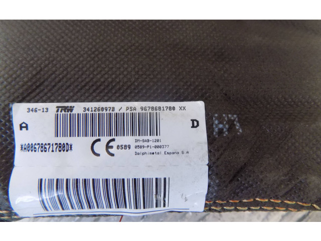 Подушка безопасности в сиденье 9678681780, 34126097B Citroen C4 II Picasso