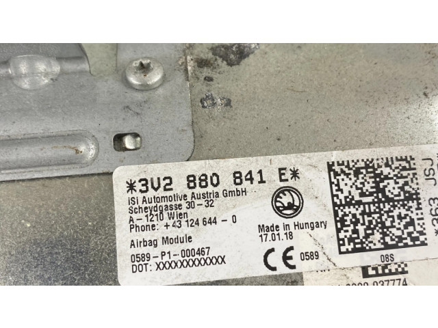 Подушка безопасности для колен 3V2880841E Skoda Superb B8 (3V)