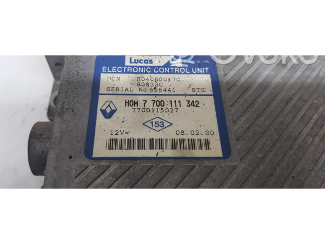 Блок управления двигателя 7700111342 Renault Scenic II - Grand scenic II