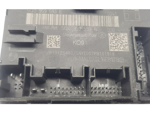 Блок управления 5Q0959593E, 5Q0959593E Volkswagen Golf VII