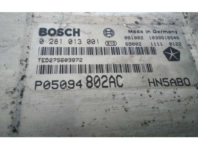 Řídící jednotka P05094285AC Chrysler Voyager