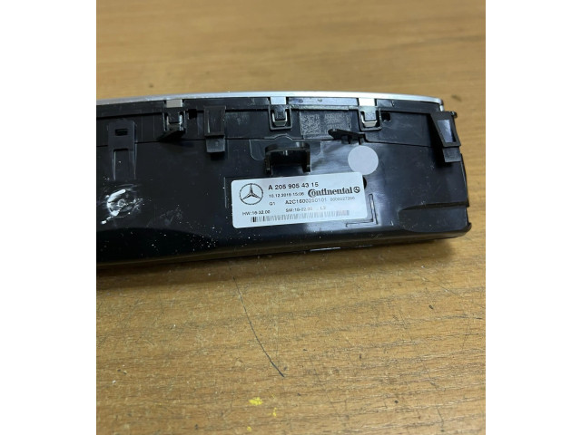 Блок управления климат-контролем A2059054315, F3681   Mercedes-Benz GLC X253 C253