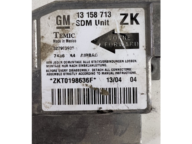 Блок подушек безопасности 13158713, 327963935   Opel Meriva A
