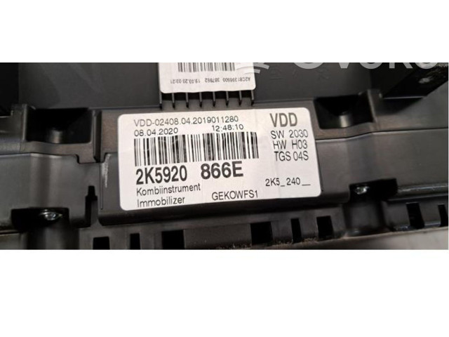 Панель приборов 2K5920866E Volkswagen Caddy