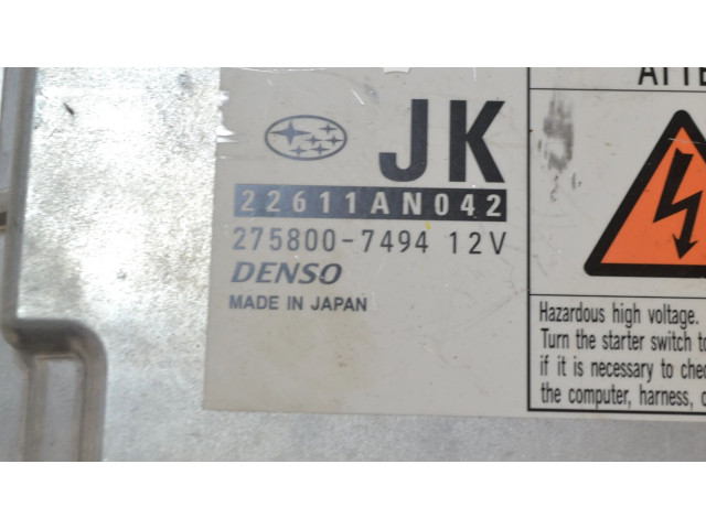 Блок управления двигателя 2758007494 Subaru Outback