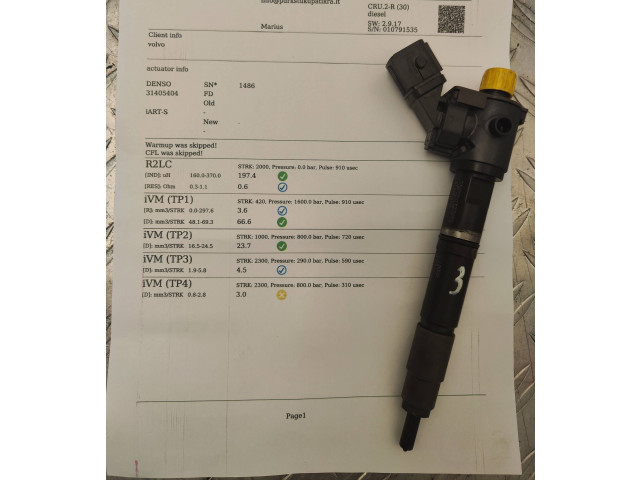 Форсунка 31405404 Volvo S60