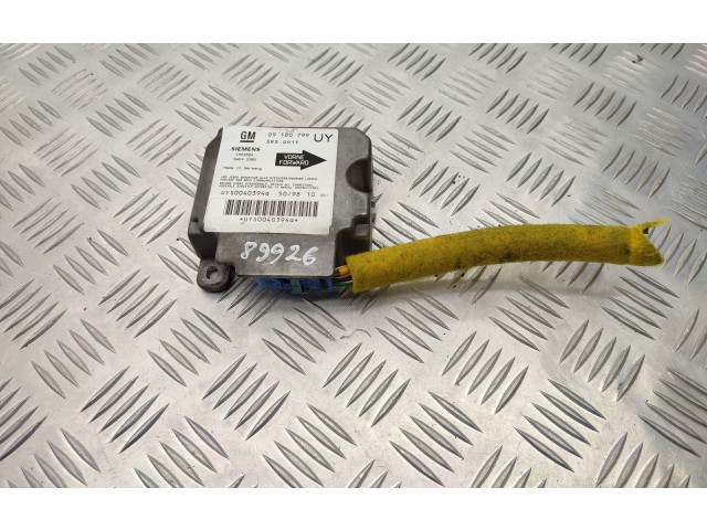 Блок управления надувных подушек 09180799   Opel Astra G