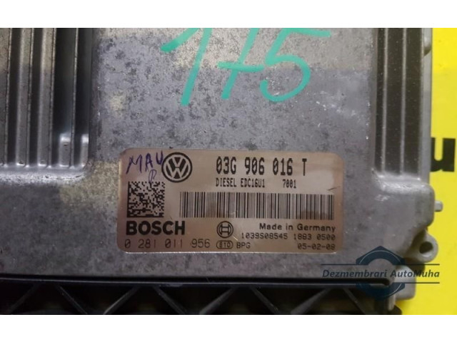 Блок управления двигателем Блок управления 00281011956, 0281011956 Volkswagen Golf Plus