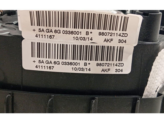 Подушка безопасности водителя 98072114ZD   Peugeot 2008 I