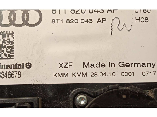 Блок управления климат-контролем 8T1820043AP, 8T1820043APXZF Audi Q5 SQ5