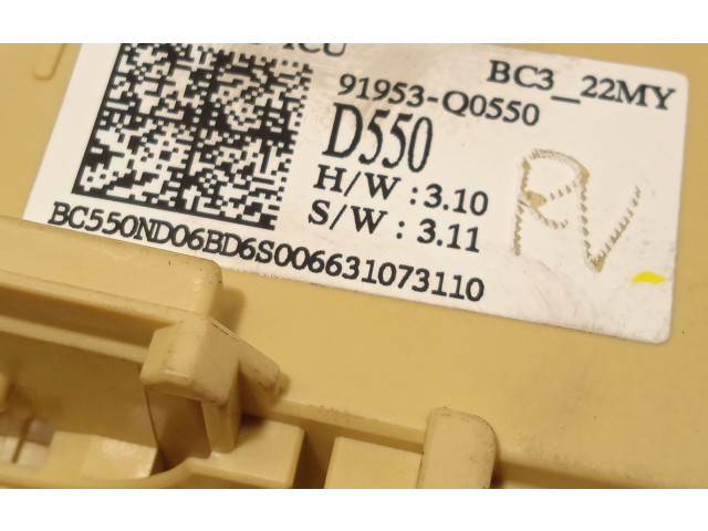 Pojistková skříňka Řídící jednotka BSM 91953Q0550 Hyundai i20 (BC3 BI3) 2023