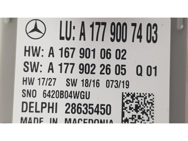 Блок управления A1779007403, A1679010602   Mercedes-Benz A W177