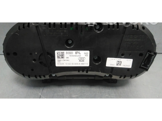 Панель приборов 8V0920871L Audi A3 S3 8V