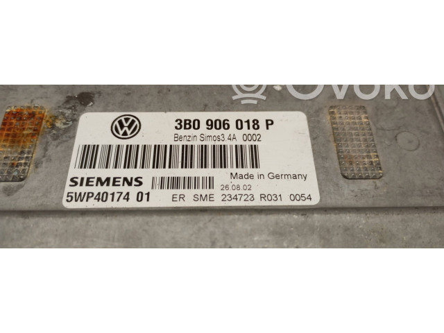 Блок управления двигателя 3B0906018P, 5WP4017401   Volkswagen Passat Alltrack