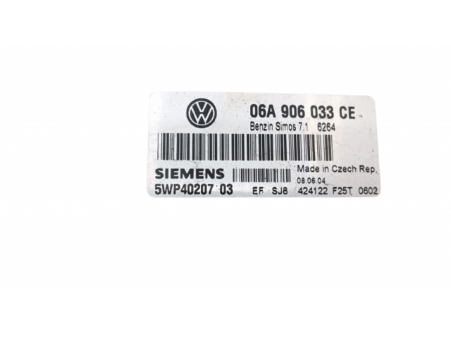 Řídící jednotka 06A906033CE, 5WO4020703 Volkswagen Touran I 2004