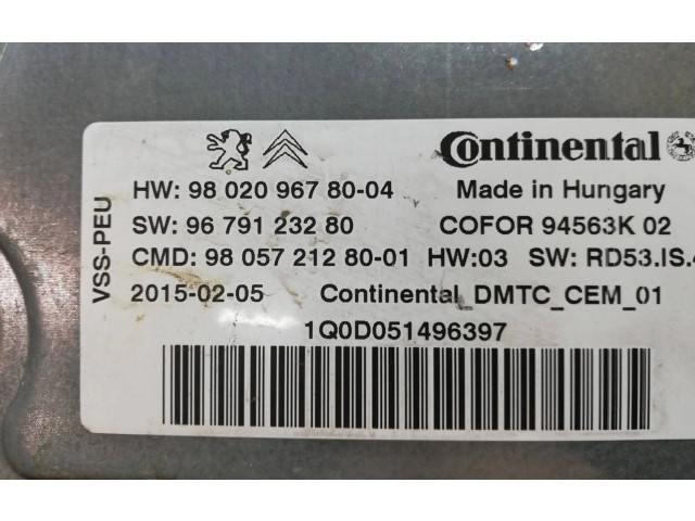 Řídící jednotka 9802096780, 9679123280 Peugeot 308 2014