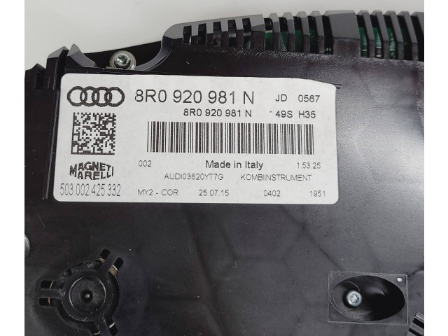 Панель приборов 8R0920981N Audi Q5 SQ5