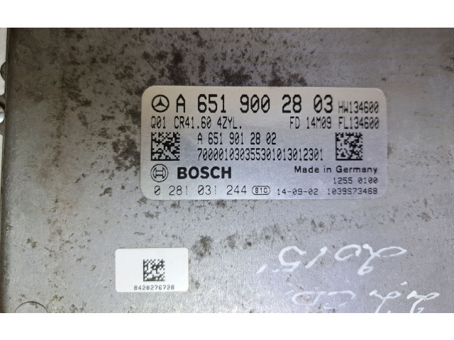 Řídící jednotka A6519002803, 0281031244 Mercedes-Benz Vito Viano W447 2015