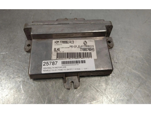 Блок управления двигателем Блок управления 7700861413   Renault Clio I