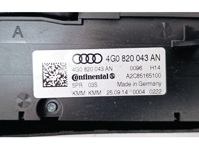 Блок управления климат-контролем 4G0820043AN   Audi A6 S6 C7 4G