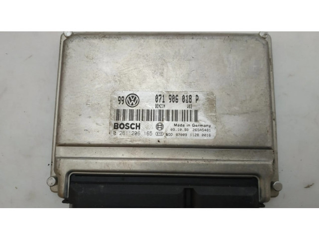 Блок управления двигателя 071906018P, 0261206165 Volkswagen PASSAT B5