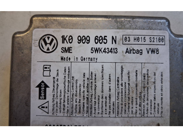 Блок подушек безопасности 1K0909605N, 03H015S2100 Volkswagen Golf Plus