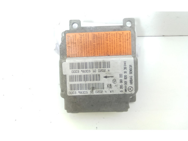 Блок подушек безопасности 0285001222, 0018203126 Mercedes-Benz A W168