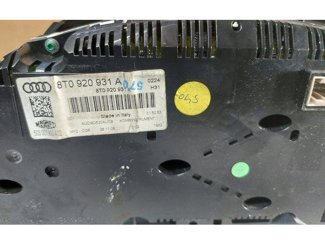 Přístrojová deska Audi A5 8T 8F 2007 8T0920931A